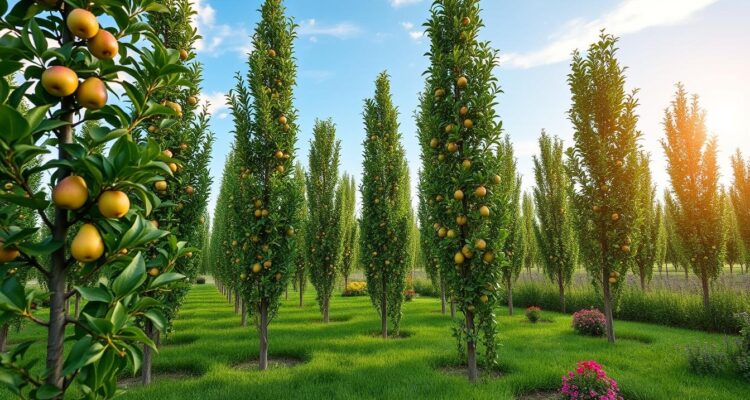 Drzewka owocowe kolumnowe