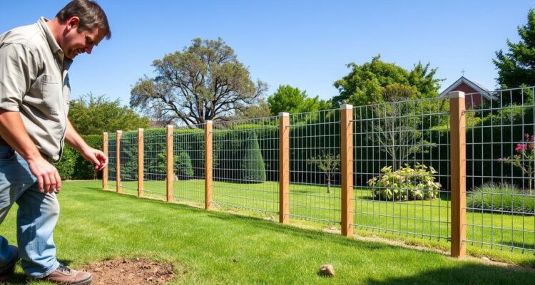 Montaż ogrodzenia z siatki